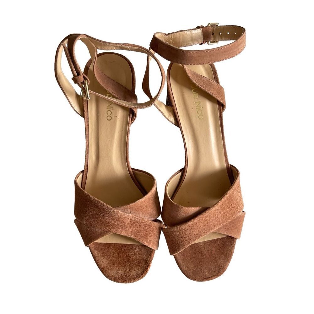Boho Klub Nico Block Heel Strap Sandals Shoe 8 - Picture 2 of 8